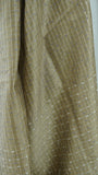 Beige Thread Embellished Cotton Saree