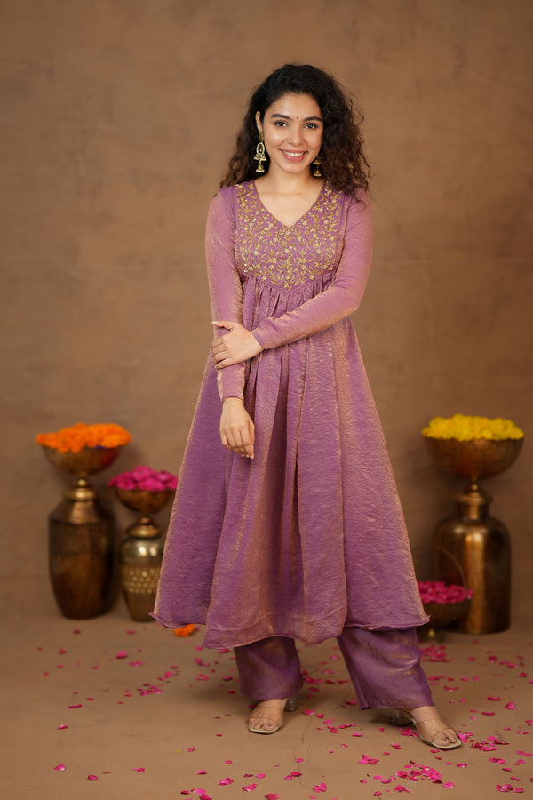 Upasanna Pastel Pink Kurta Set (Set of 2)