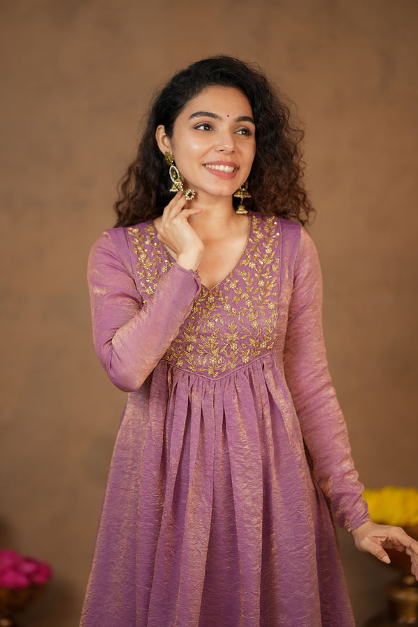 Upasanna Pastel Pink Kurta Set (Set of 2)