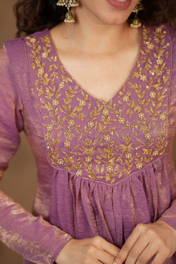 Upasanna Pastel Pink Kurta Set (Set of 2)