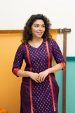 Nadhiya Violet Kurti Set