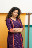 Nadhiya Violet Kurti Set