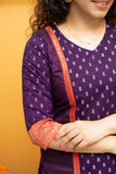 Nadhiya Violet Kurti Set