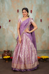 Manju Lavender Halfsaree (Set of 3)