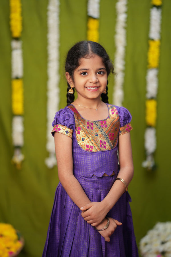 Hamsini Violet lehenga mini