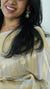 White and Gold Organza Tissue Saree with Blouse