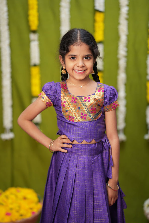 Hamsini Violet lehenga mini