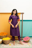 Swagatha Violet Kurti Set