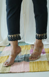 Black Solid Bottom with Lace detailing