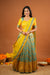 Akhila Yellow & Teal Banarasi Lehenga Set