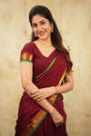 Riddhi Maroon Halfsaree (Set of 3 )