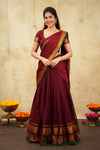 Riddhi Maroon Halfsaree (Set of 3 )