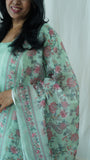 Pista Green Chanderi Suit