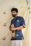 Dhruv - Pichwai Blue Shirt