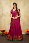 Riddhi Magenta Halfsaree (Set of 3 )