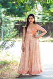 GRG -  Aadirika - Peach Chanderi Pastel Dress