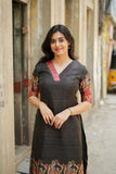 Ganga Black Kurta Set (Set of 2)