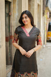 Ganga Black Kurta Set (Set of 2)