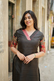 Ganga Black Kurta Set (Set of 2)