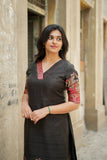 Ganga Black Kurta Set (Set of 2)
