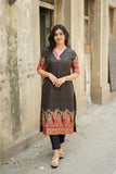 Ganga Black Kurta Set (Set of 2)