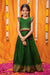 IMD - Gautami Green Handlloom Top & Skirt Mini