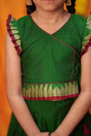 IMD - Gautami Green Handlloom Top & Skirt Mini