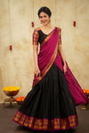 Tamizh Black Halfsaree with Lehenga Mom & Me