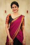 Tamizh Black Halfsaree with Lehenga Mom & Me