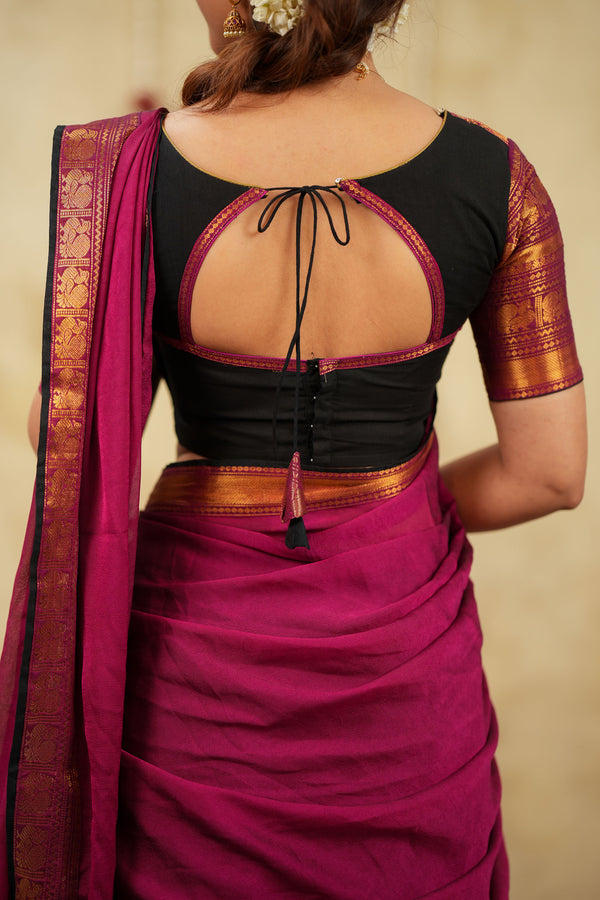 Tamizh Black Halfsaree with Lehenga Mom & Me