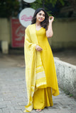 Nandhitha Yellow Kurta Set ( Set of 3)