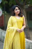 Nandhitha Yellow Kurta Set ( Set of 3)