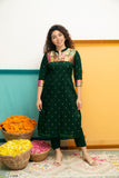 Shilpa Green Kurti Set