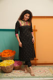 Shilpa Black Kurti Set