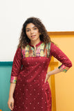 Shilpa Maroon Kurti Set