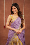 Mandana Lavender Halfsaree (Set of 3 )