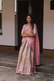 Insya Pink Banaras Halfsaree
