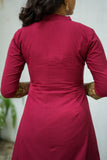 Pranazhini Maroon Kurta Set (Set of 2)