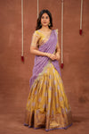 Mandana Lavender Halfsaree (Set of 3 )