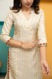 Ananya Ivory Kurti Set (Set of 2)