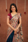 Kalyani Teal Halfsaree (Set of 3 )
