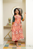 IMD - Yuvashree Orange & Green Kurti Set