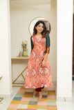 IMD - Yuvashree Orange & Green Kurti Set