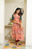 IMD - Yuvashree Orange & Green Kurti Set