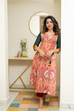 IMD - Yuvashree Orange & Green Kurti Set