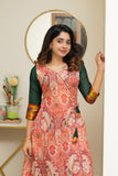 IMD - Yuvashree Orange & Green Kurti Set