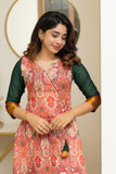 IMD - Yuvashree Orange & Green Kurti Set