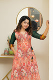 IMD - Yuvashree Orange & Green Kurti Set