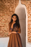 IMD - Raksha Rustic Brown Mangalgiri Co-Ord Set (Set of 2)