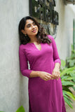 Umaiyaal Magenta Kurti Set (Set of 2)